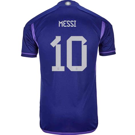 kid's replica adidas messi argentina away jersey 2022|argentina football merch.